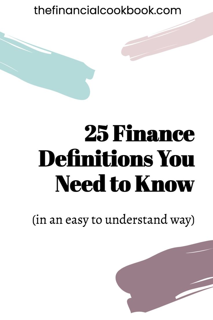 Financial terms illustration