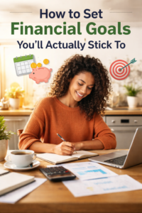 how to set financial goals you’ll actually stick to